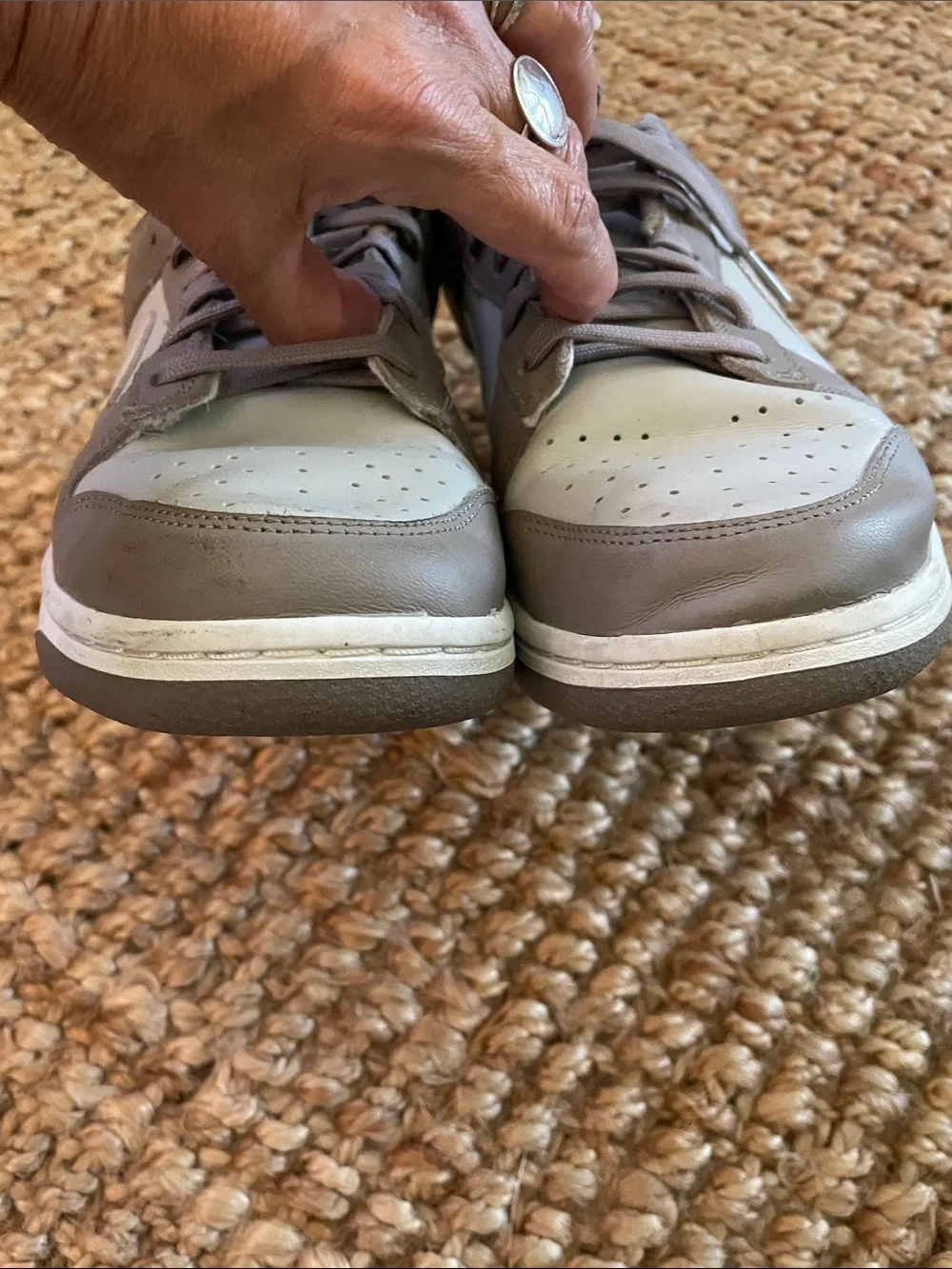 Nike Men’s Low-Top Sneakers in Gray and Light Gray